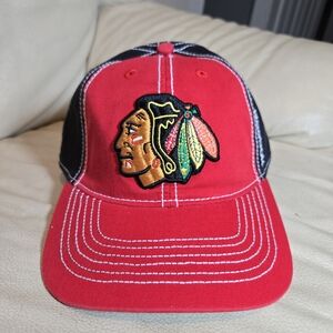 RED Chicago Blackhawks NHL Reebok Hockey Cap Hat Hockey